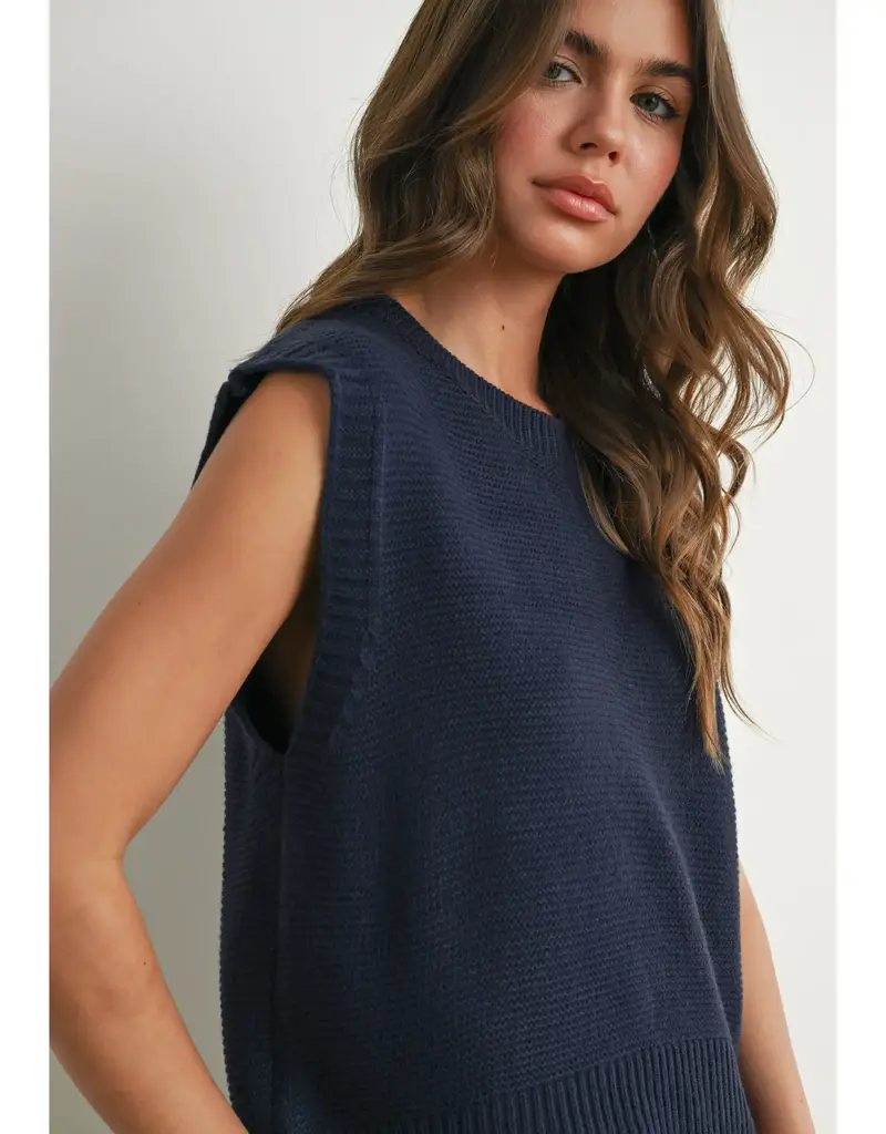 509 Broadway Plain Knitted Top
