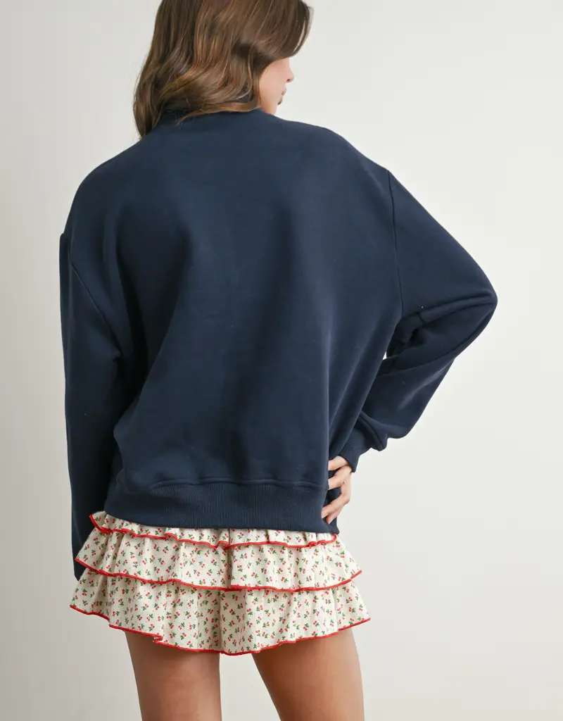 509 Broadway Quarter Zip USA Long Sleeve