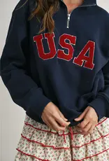 509 Broadway Quarter Zip USA Long Sleeve