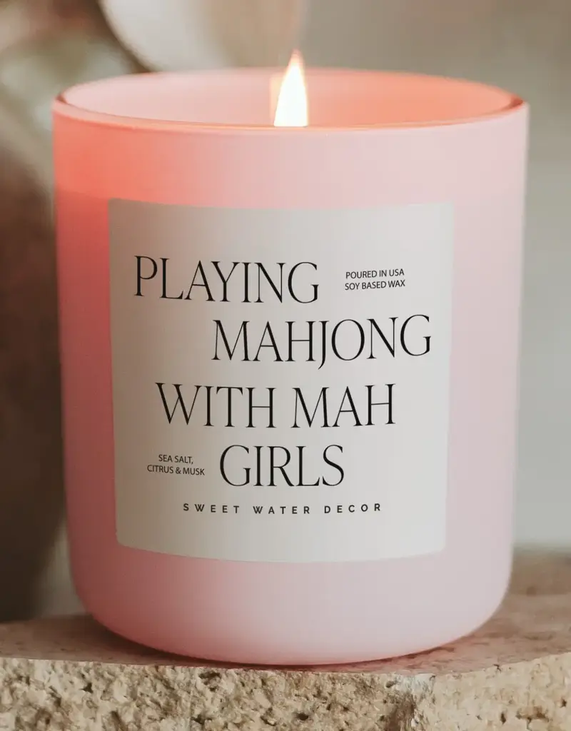 509 Broadway Playing Mahjong with Mah Girls 15 oz Soy Candle