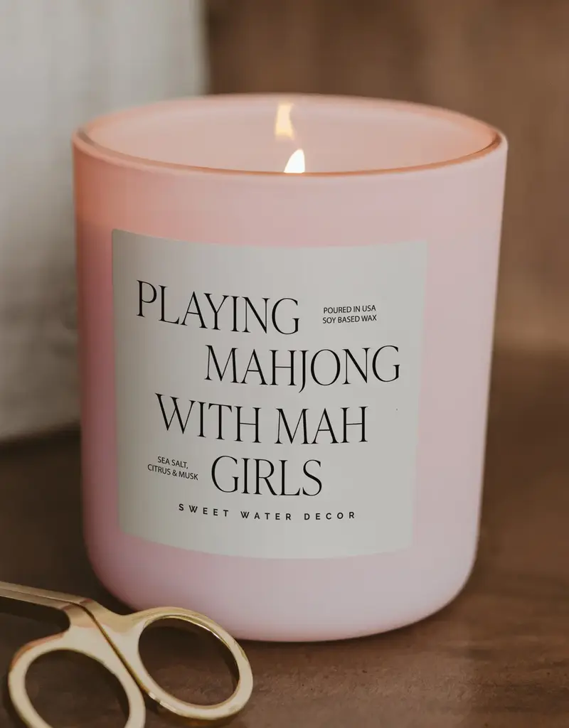 509 Broadway Playing Mahjong with Mah Girls 15 oz Soy Candle