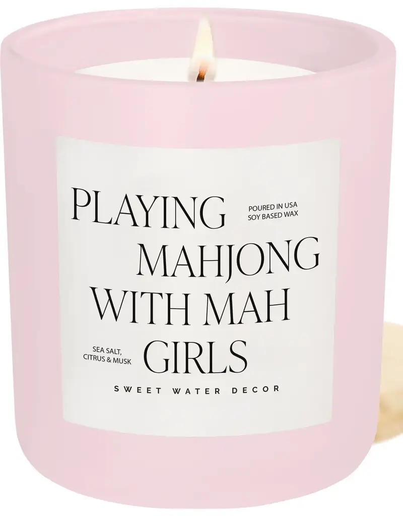 509 Broadway Playing Mahjong with Mah Girls 15 oz Soy Candle
