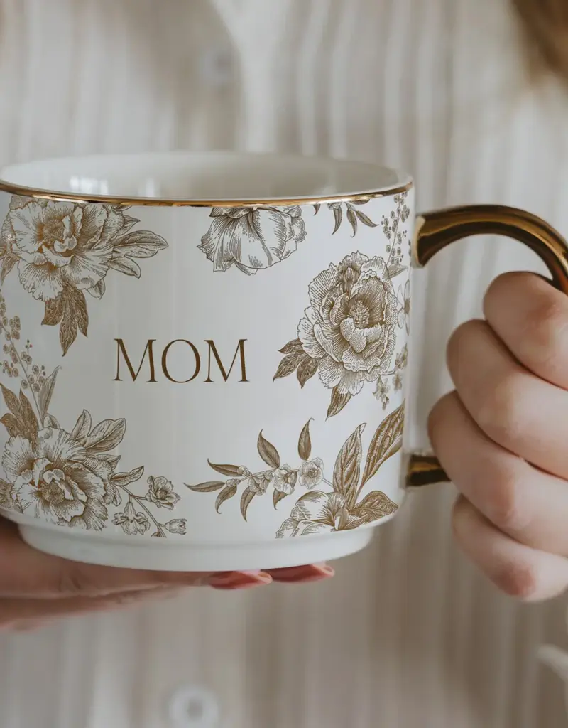 509 Broadway Gold Floral Mom Coffee Mug