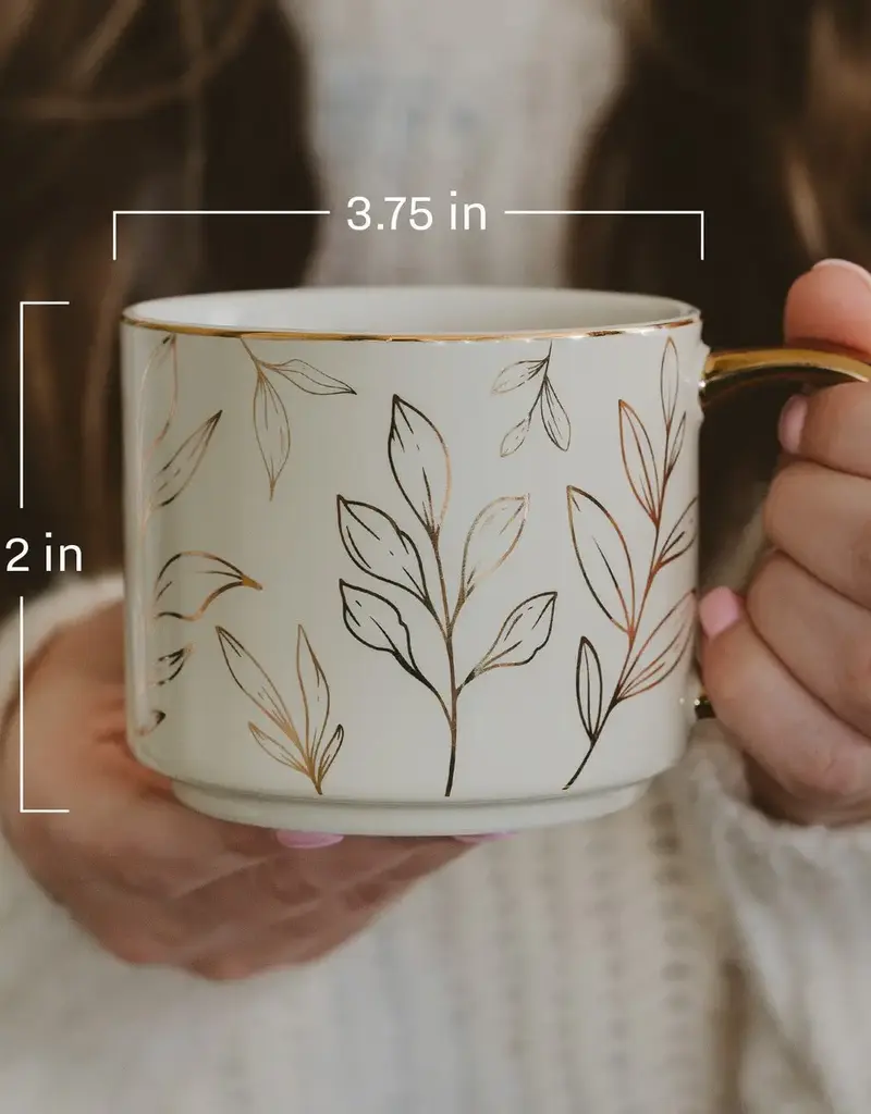 509 Broadway Gold Floral Mom Coffee Mug