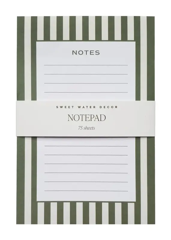 509 Broadway Striped Notepad