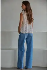 509 Broadway Floral Print Sleeveless Top