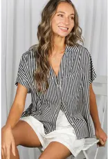 509 Broadway Collared Roll Up Sleeve Shirt