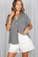 509 Broadway Collared Roll Up Sleeve Shirt