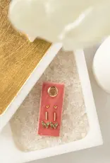 509 Broadway Butterfly Velvet Studs