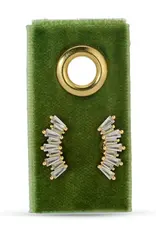 509 Broadway Curved Baguette Earring