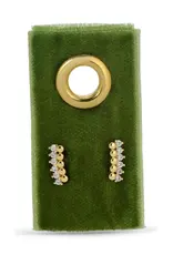 509 Broadway Delicate Dots CZ Studs Earrings