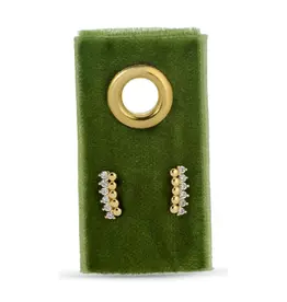 509 Broadway Delicate Dots CZ Studs Earrings