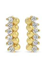 509 Broadway Delicate Dots CZ Studs Earrings