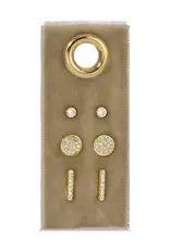 509 Broadway Pave Velvet Stud Set