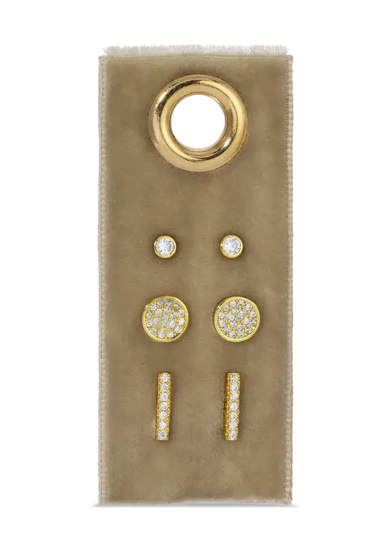 509 Broadway Pave Velvet Stud Set