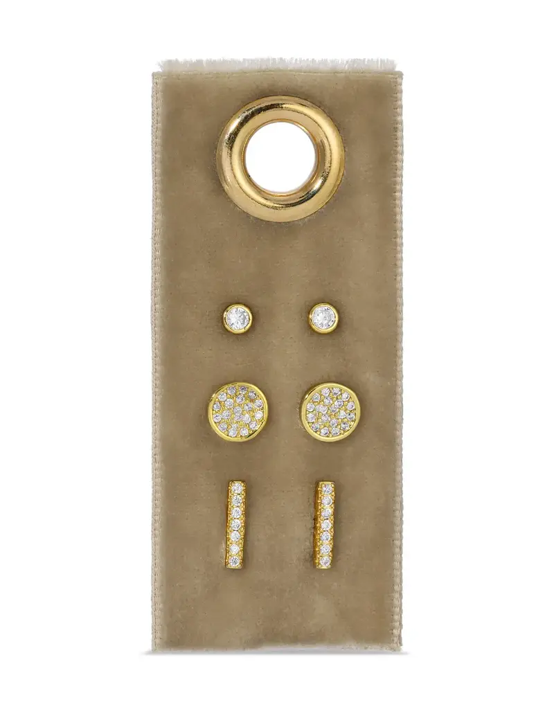 509 Broadway Pave Velvet Stud Set