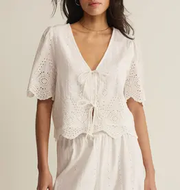 Z Supply Oceanside Embroidered Top