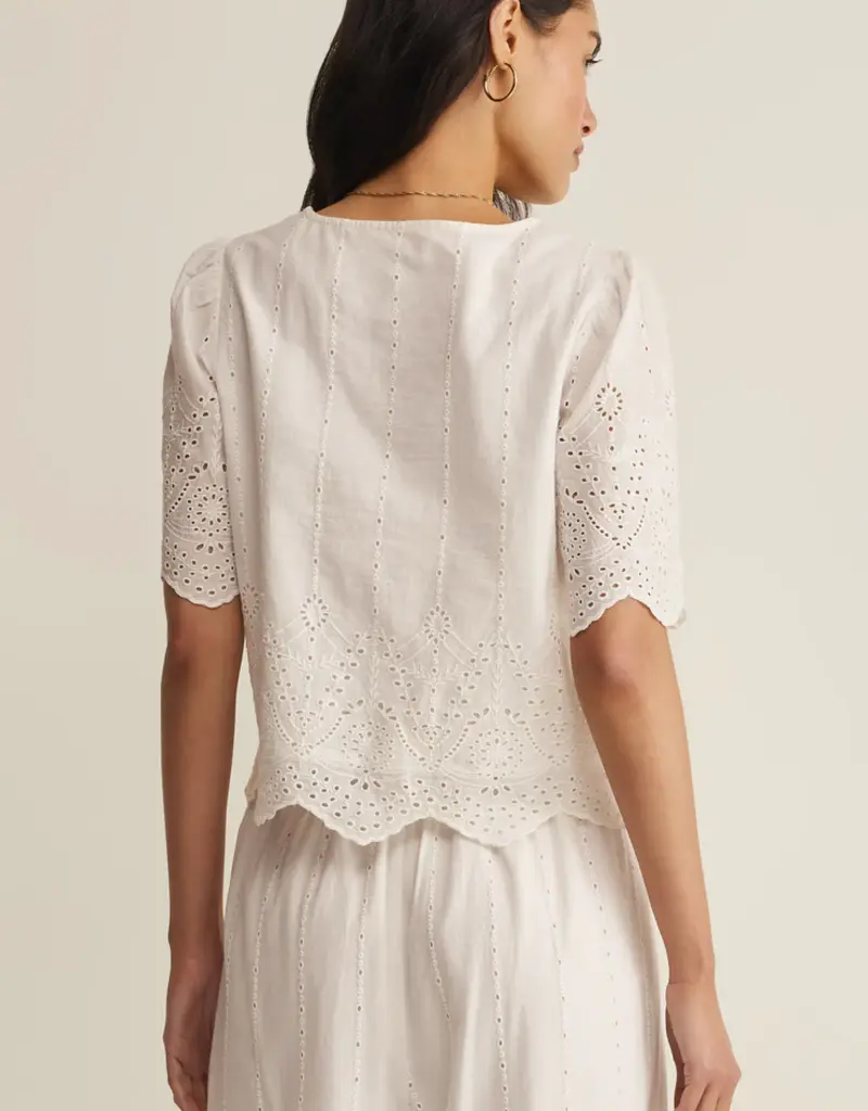 Z Supply Oceanside Embroidered Top