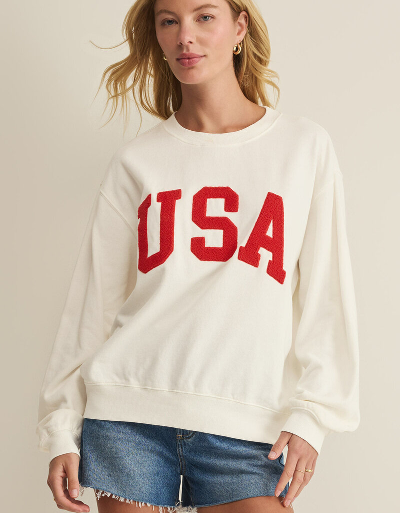 Z Supply USA Boyfriend Sweatshirt