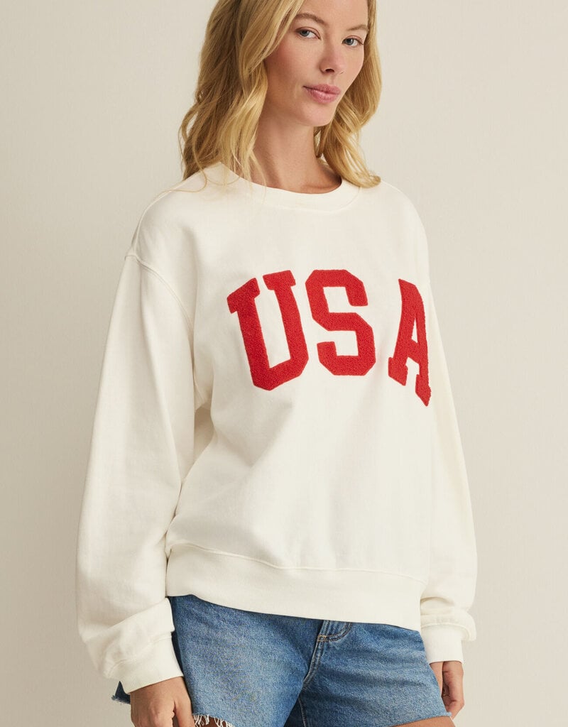 Z Supply USA Boyfriend Sweatshirt