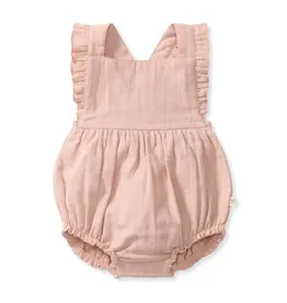 509 Broadway Check Little Girl Romper
