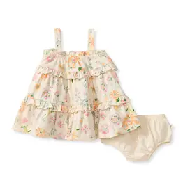 509 Broadway Little Girls Floral Ruffle Dress