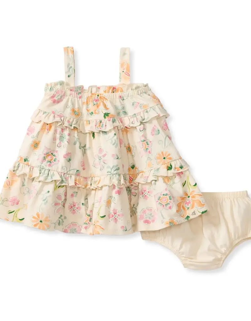 509 Broadway Little Girls Floral Ruffle Dress