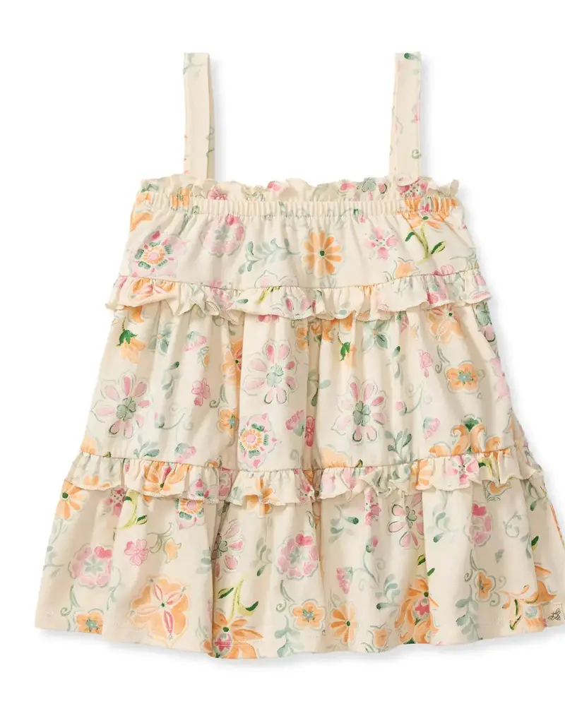 509 Broadway Little Girls Floral Ruffle Dress