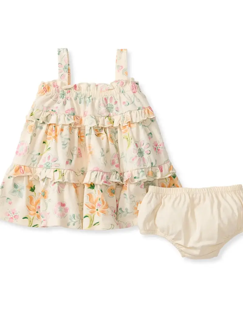 509 Broadway Little Girls Floral Ruffle Dress