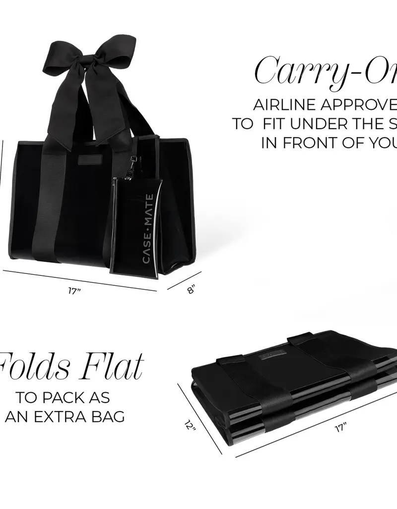 Case Mate Case Mate Jelly Tote Midnight Black Bow