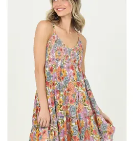 509 Broadway V-Neck Smocked Bust Sundress