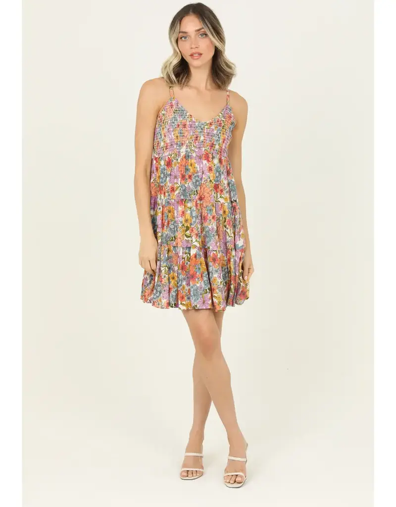 509 Broadway V-Neck Smocked Bust Sundress
