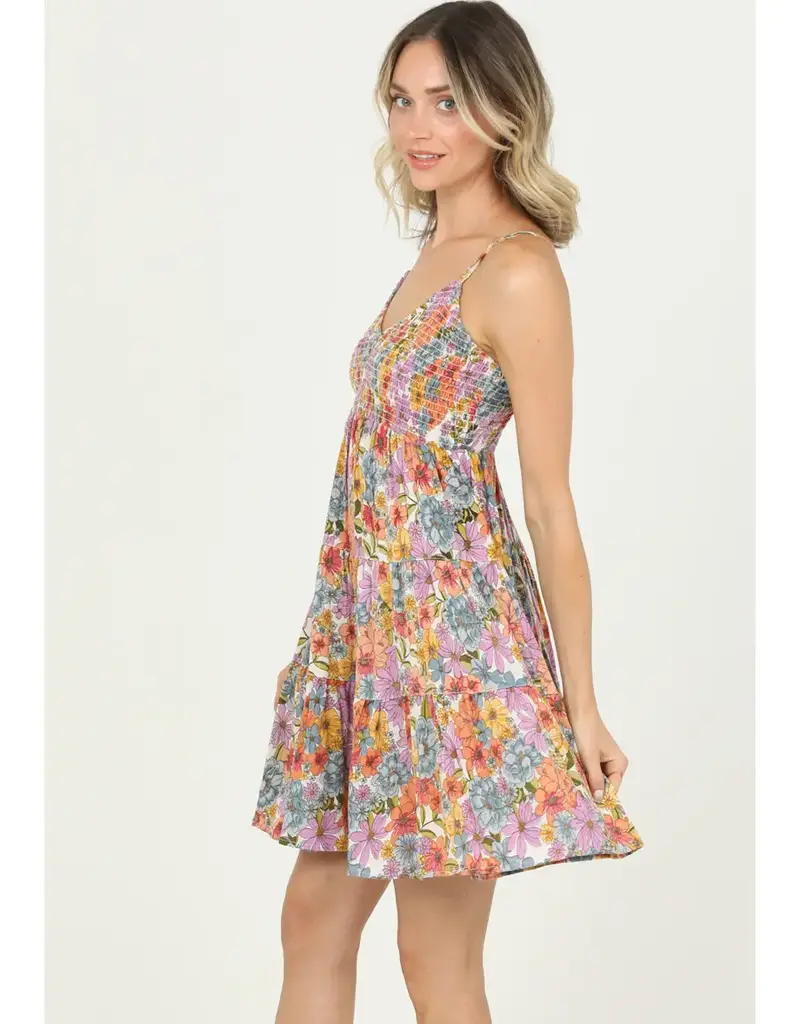509 Broadway V-Neck Smocked Bust Sundress