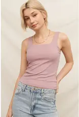 509 Broadway Square Neck Padded Tank