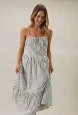509 Broadway Sleeveless Smocked Midi Dress