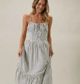 509 Broadway Sleeveless Smocked Midi Dress