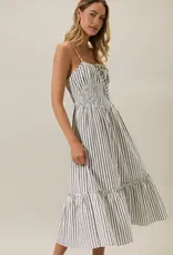 509 Broadway Sleeveless Smocked Midi Dress
