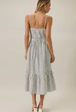 509 Broadway Sleeveless Smocked Midi Dress
