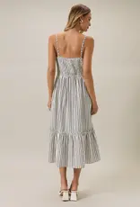 509 Broadway Sleeveless Smocked Midi Dress