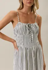 509 Broadway Sleeveless Smocked Midi Dress