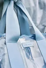 509 Broadway Carolina Blue Crochet Wave Jelly Tote Bag