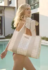 Case Mate Latte Gingham Bow Jelly Tote Bag