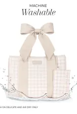 Case Mate Latte Gingham Bow Jelly Tote Bag