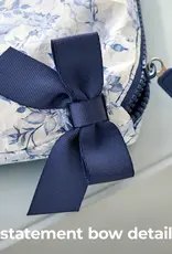 Case Mate Something Navy Bow Crinkle Makeup Bag