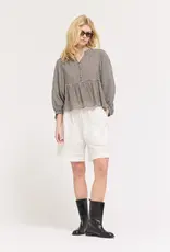 509 Broadway Gingham Ballon Sleeve Blouse