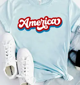 509 Broadway America Patriotic Retro 4th Of July Tee