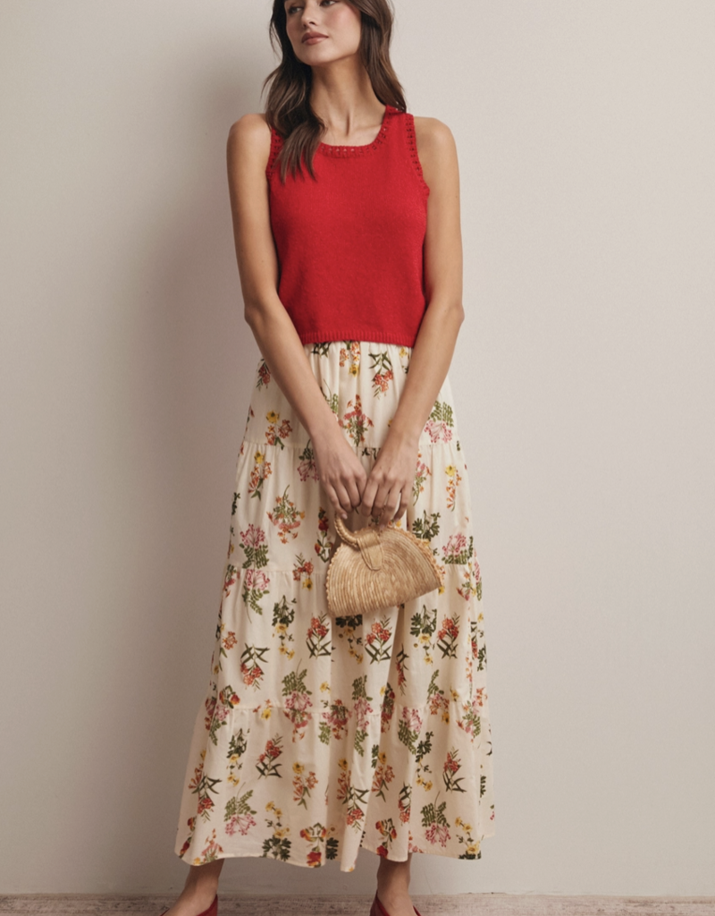 509 Broadway Open-Knit Sleeveless Tank Top