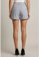 509 Broadway Striped Cuffed Shorts