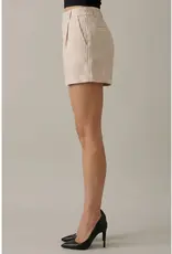 509 Broadway Striped Cuffed Shorts