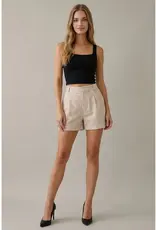 509 Broadway Striped Cuffed Shorts